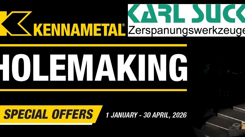 KENNAMETAL Aktion im Bohren Von 01.01.2026 bis 30.04.2026